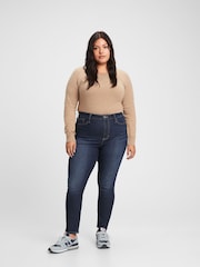 Gap Dark Blue High Waisted Stretch Jeggings - Image 3 of 8