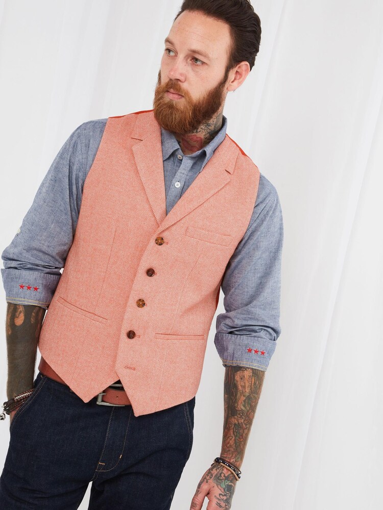 Joe Browns Red Full Of Fun Waistcoat - Image 1 of 6