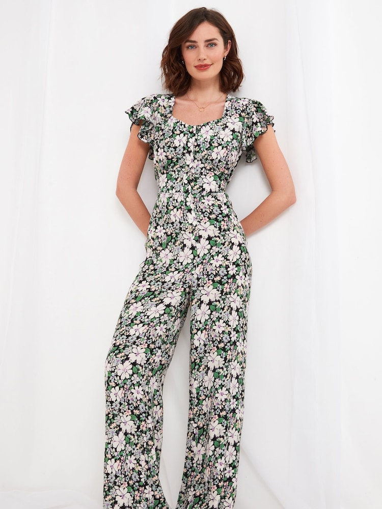Joe Browns Green Petite Fabulous Flora Jumpsuit - Image 1 of 1