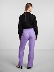 Y.A.S Lilac Wide Leg Tailored Trousers - Image 3 of 5
