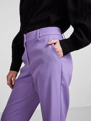 Y.A.S Lilac Wide Leg Tailored Trousers - Image 4 of 5