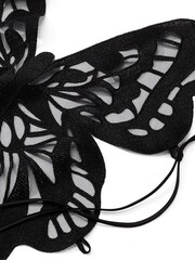 Victoria's Secret Black Embroidered Embroidered Corset Bra Top - Image 3 of 3