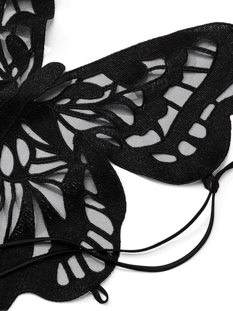 Victoria's Secret Black Embroidered Embroidered Corset Bra Top - Image 3 of 3