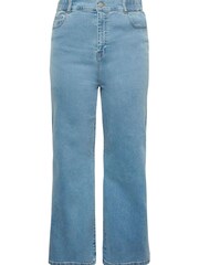 Yours Curve Blue Light Wash Wide Leg Elastic Waist Jean - Image 4 of 5