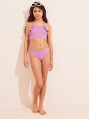 Lipsy Lilac Broderie Bikini - Image 2 of 4