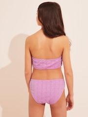 Lipsy Lilac Broderie Bikini - Image 3 of 4