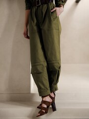 Banana Republic Green Paola Utility Jumpsuit - Image 4 of 5