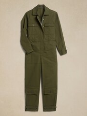 Banana Republic Green Paola Utility Jumpsuit - Image 5 of 5
