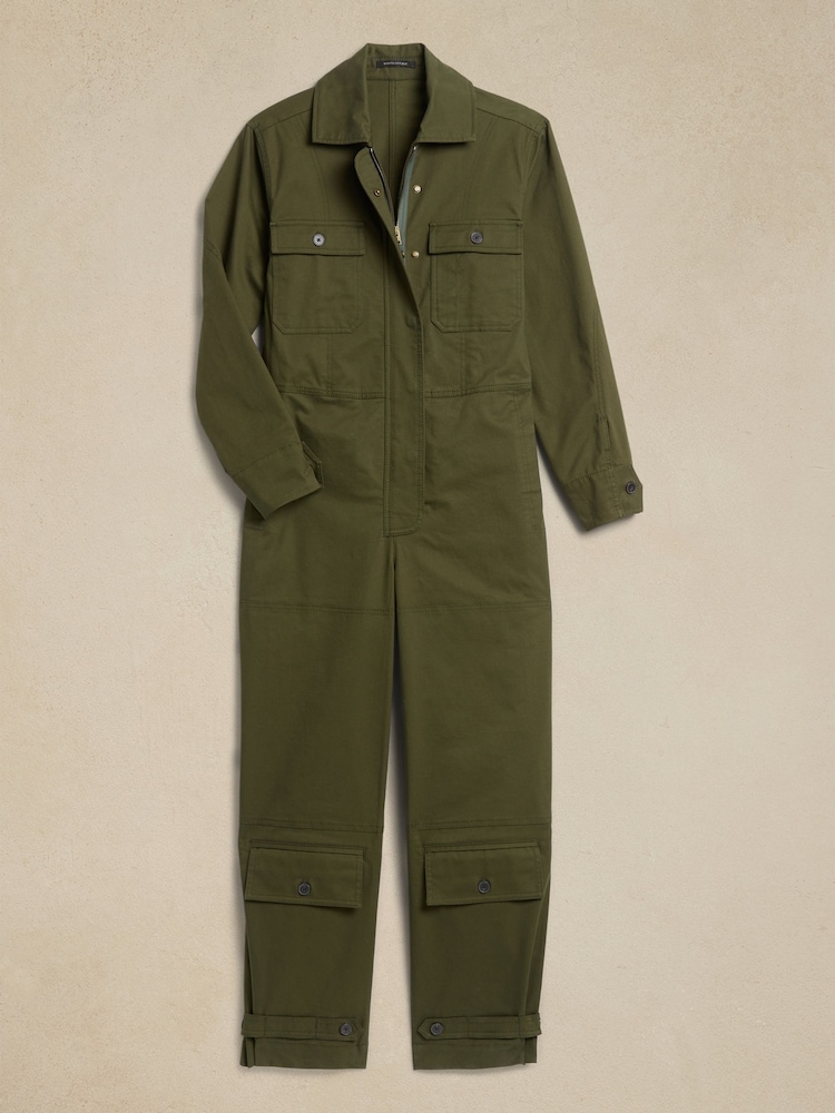 Banana Republic Green Paola Utility Jumpsuit - Image 5 of 5