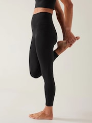 Athleta Black 7/8 Length Salutation High Waisted Pocket Leggings - Image 3 of 5