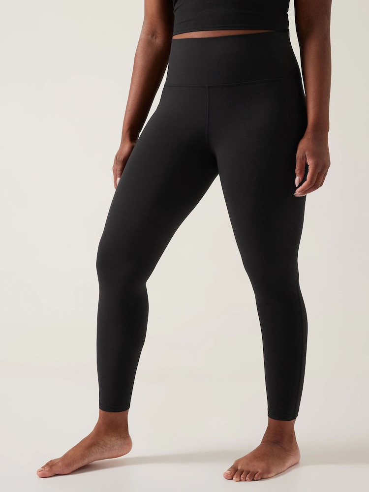 Athleta Black 7/8 Length Salutation High Waisted Pocket Leggings - Image 4 of 5