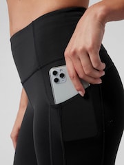 Черный - Леггинсы Athleta Saluation High Waisted Pocket Leggings - Изображение 4 из 5