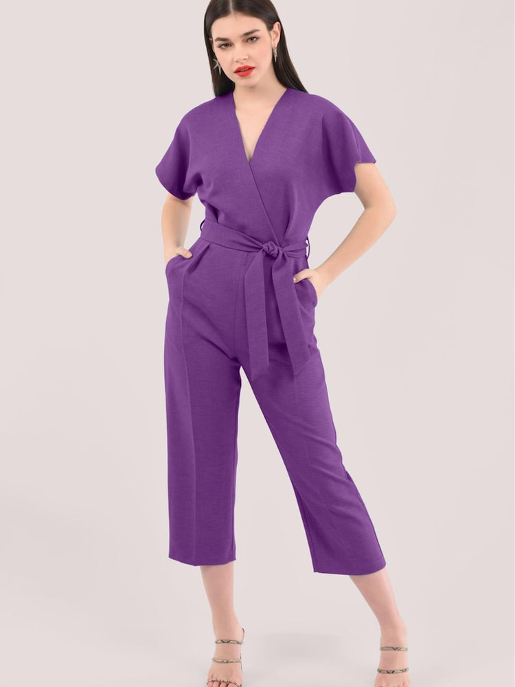 Closet London Purple Kimono Jumpsuit - Image 1 of 1
