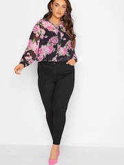 Yours Curve Black London Boyfriend Shirt - Image 2 of 4