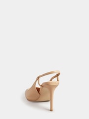 Long Tall Sally Nude Sling Back Court Shoe - Image 4 of 5