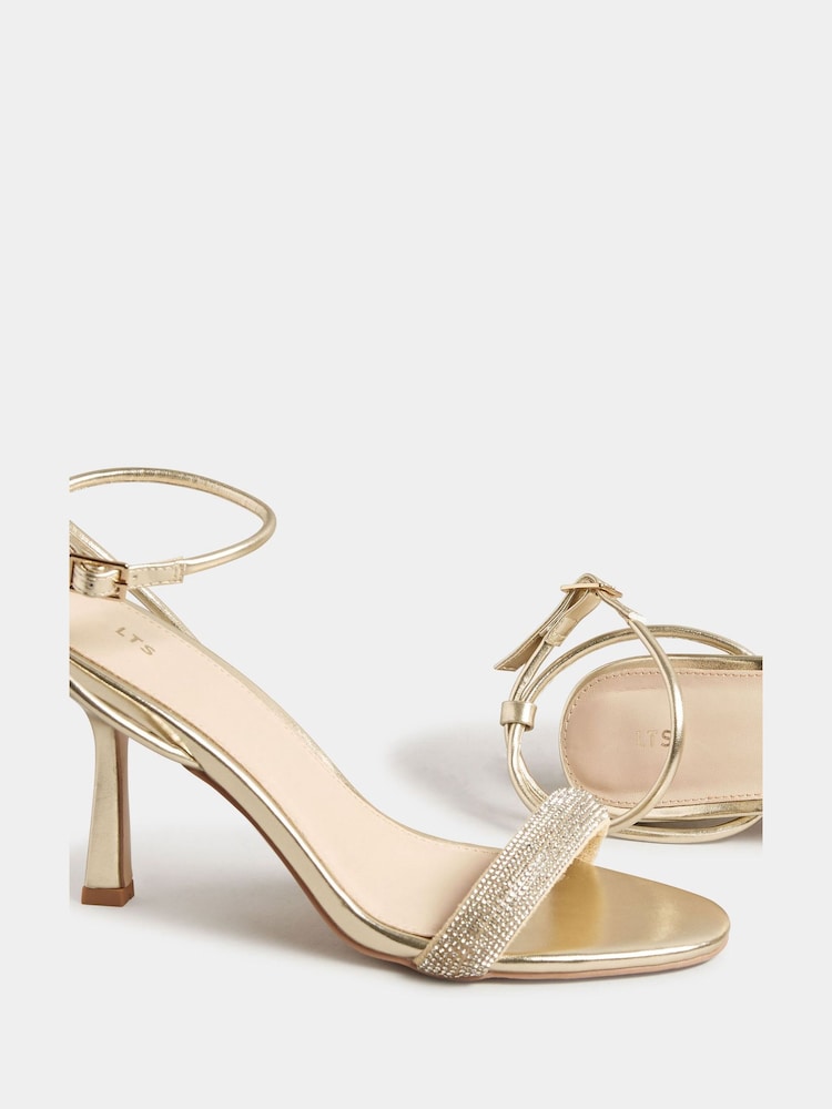 Gold - Long Tall Sally Sandalen mit strassbesetztem Absatz - Bild 5 von 5 Gold - Long Tall Sally Sandalen mit strassbesetztem Absatz - Bild 5 von 5
