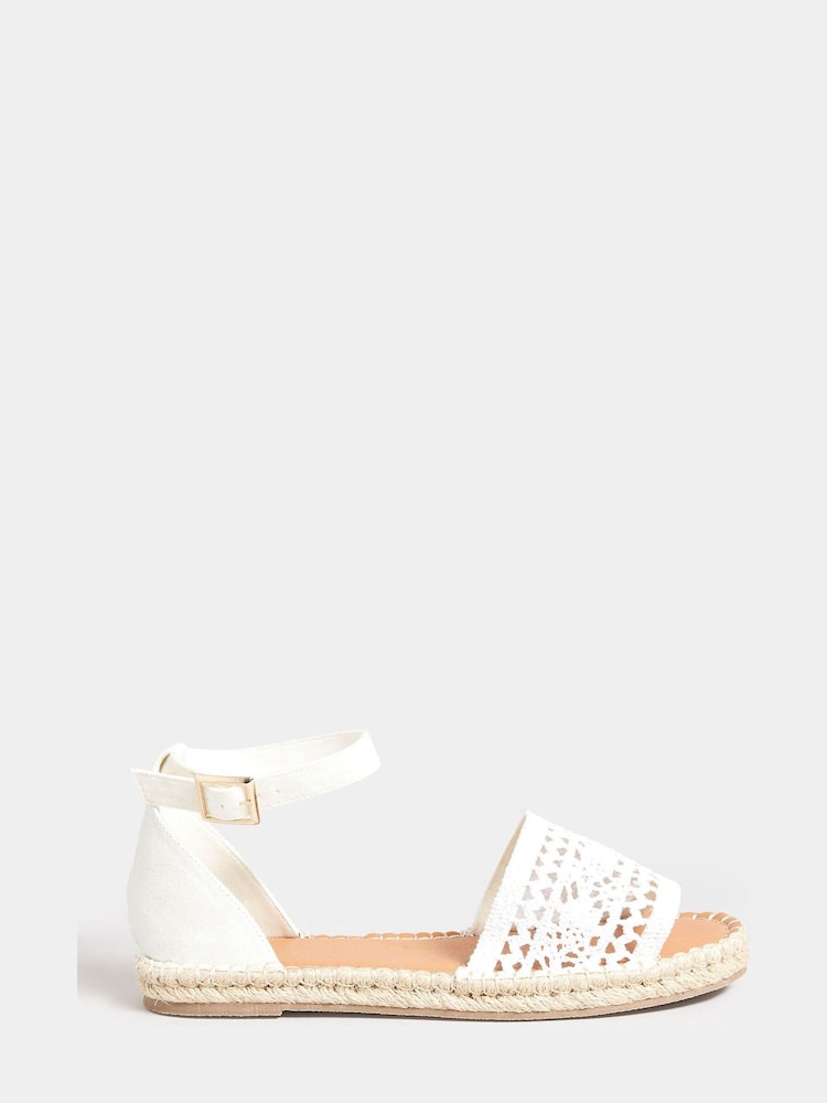 Long Tall Sally White Espadrille Sandal - Image 1 of 4