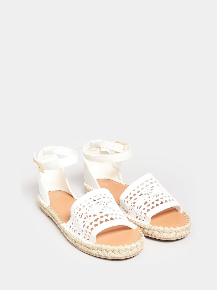 Long Tall Sally White Espadrille Sandal - Image 2 of 4