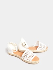 Long Tall Sally White Espadrille Sandal - Image 3 of 4
