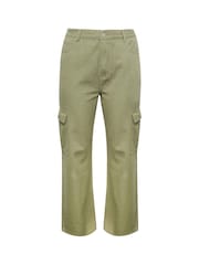Yours Curve Green Cargo Jean - Image 1 of 5