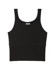 Victoria's Secret PINK Black Crop Ribbed Tank Top - Image 3 of 3