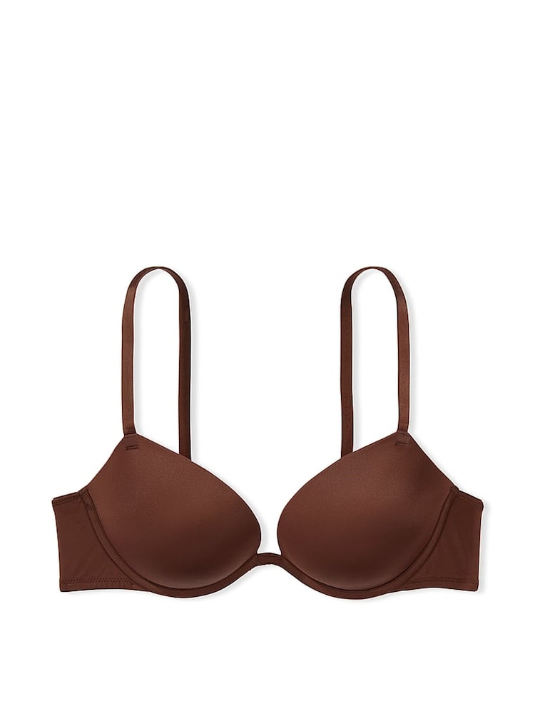Victoria's Secret PINK Nude Ganache Super Push Up Bra - Image 1 of 1
