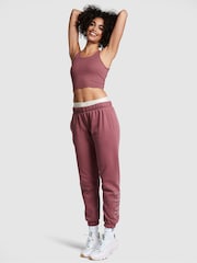 Victoria's Secret PINK Morning Rose Pink Shine Everyday Fleece Classic Joggers - Image 1 of 3