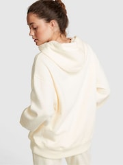 Victoria's Secret PINK Cream Oversized Premium Fleece Oversized Hoodie - Image 2 of 3