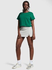 Victoria's Secret PINK Garnet Green Short Sleeve Shrunken T-Shirt - Image 3 of 4