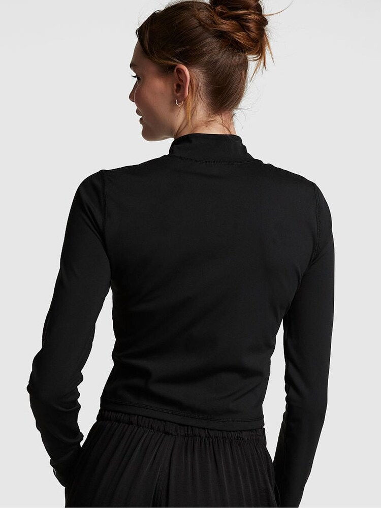 Victoria's Secret PINK Pure Black Active Full Zip Jacket - Image 2 of 4