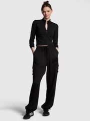 Victoria's Secret PINK Pure Black Active Full Zip Jacket - Image 3 of 4