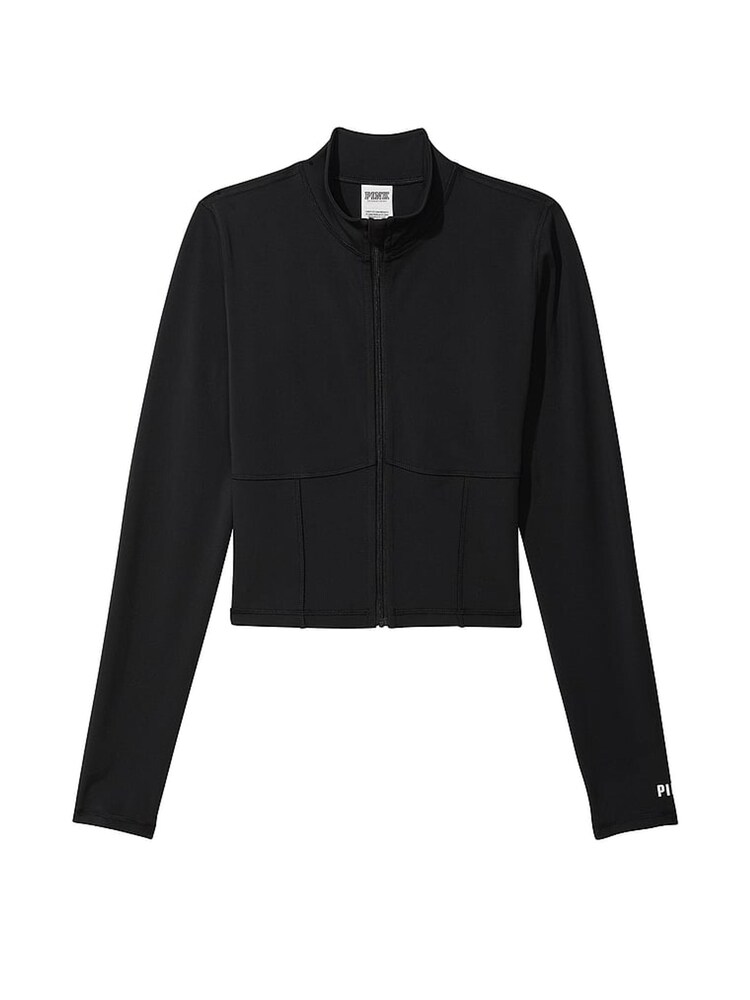 Victoria's Secret PINK Pure Black Active Full Zip Jacket - Image 4 of 4