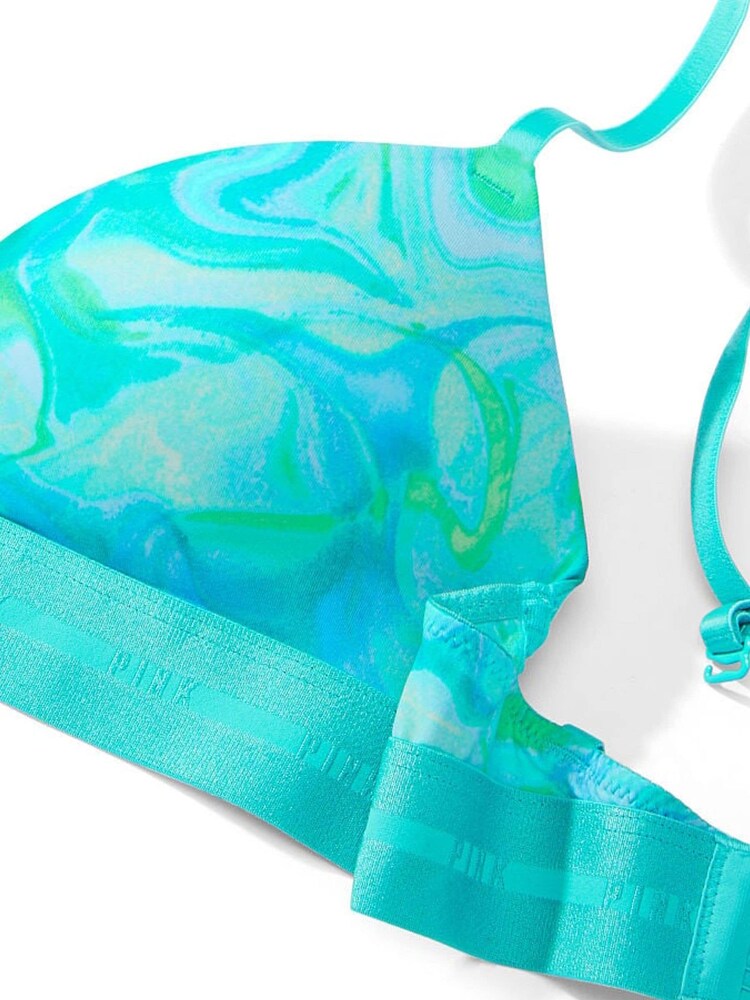 Victoria's Secret PINK Blue Blur Non Wired Push Up Smooth T-Shirt Bra - Image 4 of 4