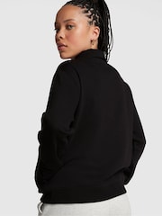 Victoria's Secret PINK Pure Black Polo Sweatshirt - Image 2 of 3
