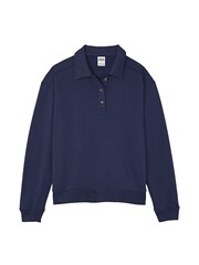 Victoria's Secret PINK Midnight Navy Blue Polo Sweatshirt - Image 3 of 3