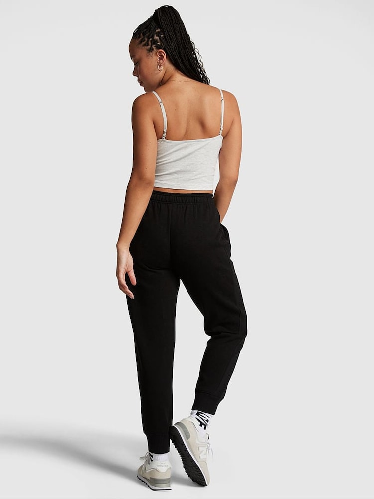 Victoria's Secret PINK Pure Black Fleece Jogger - Image 2 of 4