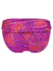 Pour Moi Purple Fold Over Bermuda Bikini Brief - Image 5 of 5