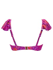 Pour Moi Purple Non Padded Bermuda Bikini Top - Image 5 of 5