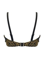 Pour Moi Black/ Gold Strapless Casablanca Underwired Removable Straps Scarf Top - Image 5 of 5