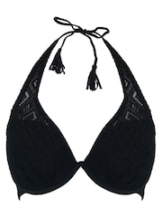 Pour Moi Black Halter Summer Breeze Bikini Top - Image 4 of 5
