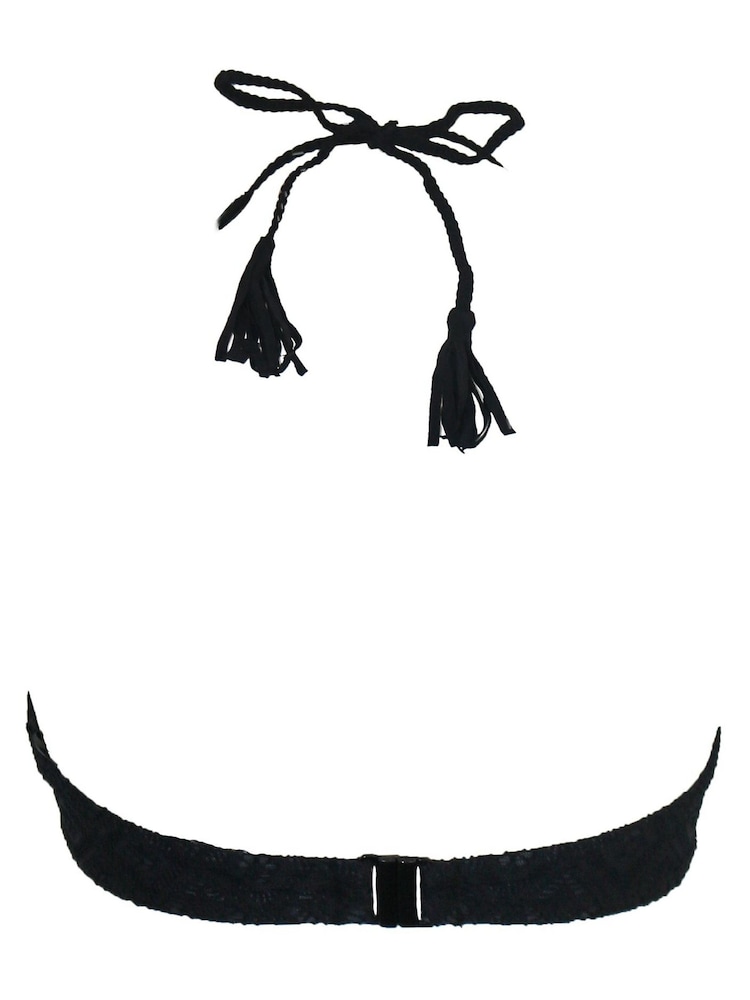 Pour Moi Black Halter Summer Breeze Bikini Top - Image 5 of 5