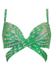 Pour Moi Green Padded Portofino Bikini Top - Image 4 of 5