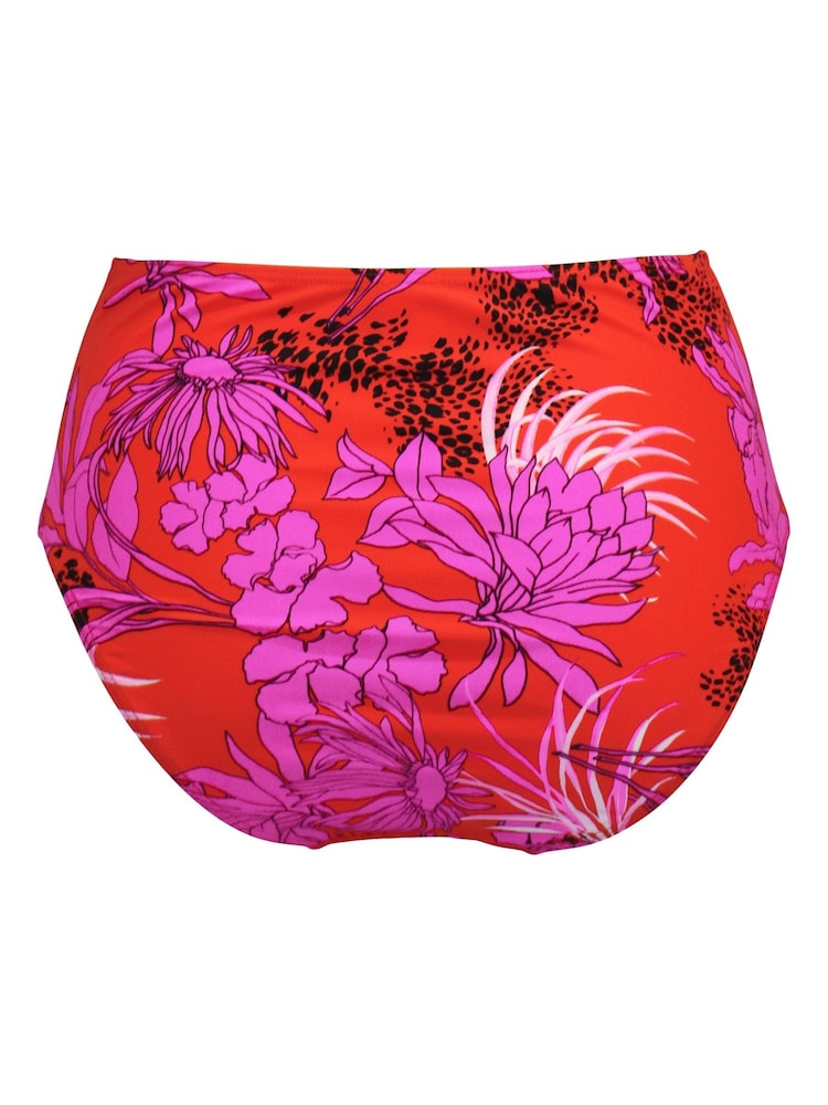 Pour Moi Red Animal Print High Leg In The Mix Bikini Brief - Image 5 of 5 Pour Moi Red Animal Print High Leg In The Mix Bikini Brief - Image 5 of 5