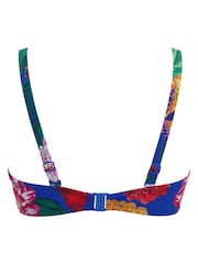 Pour Moi Blue Padded Antigua Bikini Top - Image 5 of 5