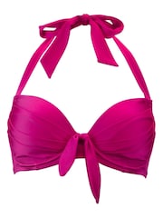 Pour Moi Pink Halter Azure Underwired Lined Non Padded Top - Image 4 of 5