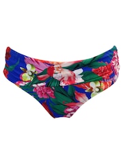 Pour Moi Blue Fold Over Antigua Bikini Brief - Image 4 of 5