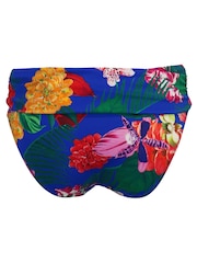 Pour Moi Blue Fold Over Antigua Bikini Brief - Image 5 of 5