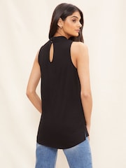 Friends Like These Black Twist Neck Sleeveless Tunic - Image 2 of 4