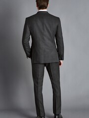 Charles Tyrwhitt Charcoal Grey Slim Fit End On End Ultimate Performance Suit Trouser - Image 4 of 4