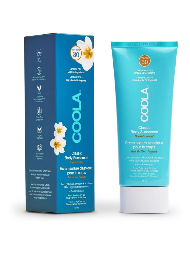 COOLA Classic Body Organic Sun Cream Lotion SPF30 Coconut 148ml - Image 1 of 2